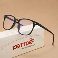 kottdo vintage square plastic glasses frame fashion classic optical eyeglasses glasses transparent clear lens myopia frame