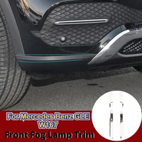 for mercedes benz gle w167 2020 car styling stainless steel front fog lamp strips trim car accessories 2 pcs