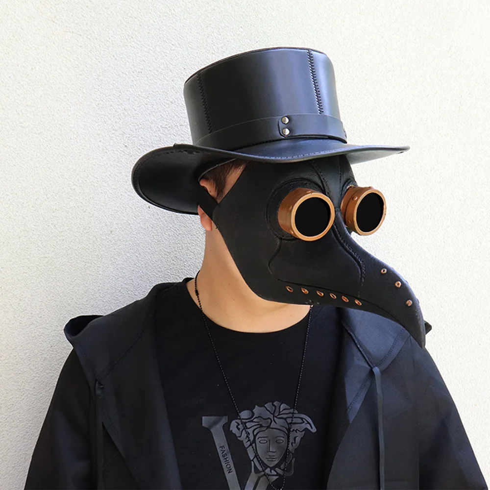 Маски Чумного доктора Хэллоуин латексные маски страшный клюв паровые удары