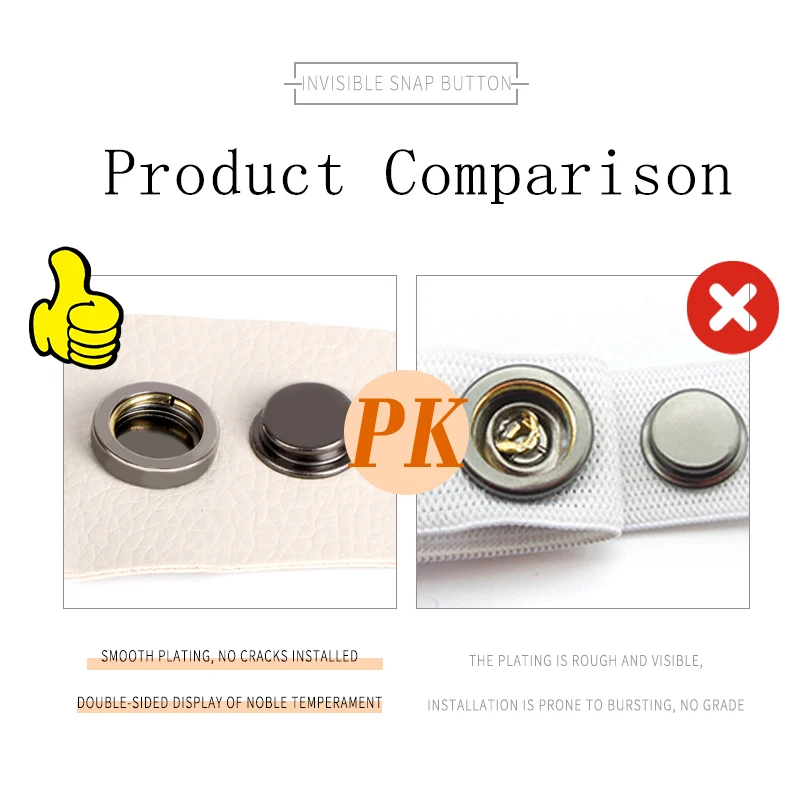 10 компл./упак. 12 5 мм Металлические пресс шпильки швейная кнопка заклепка застежки