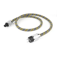 hi end 8n occ copper schuko power cable with carbon fiber connector plug hiif eu version ac mains cord