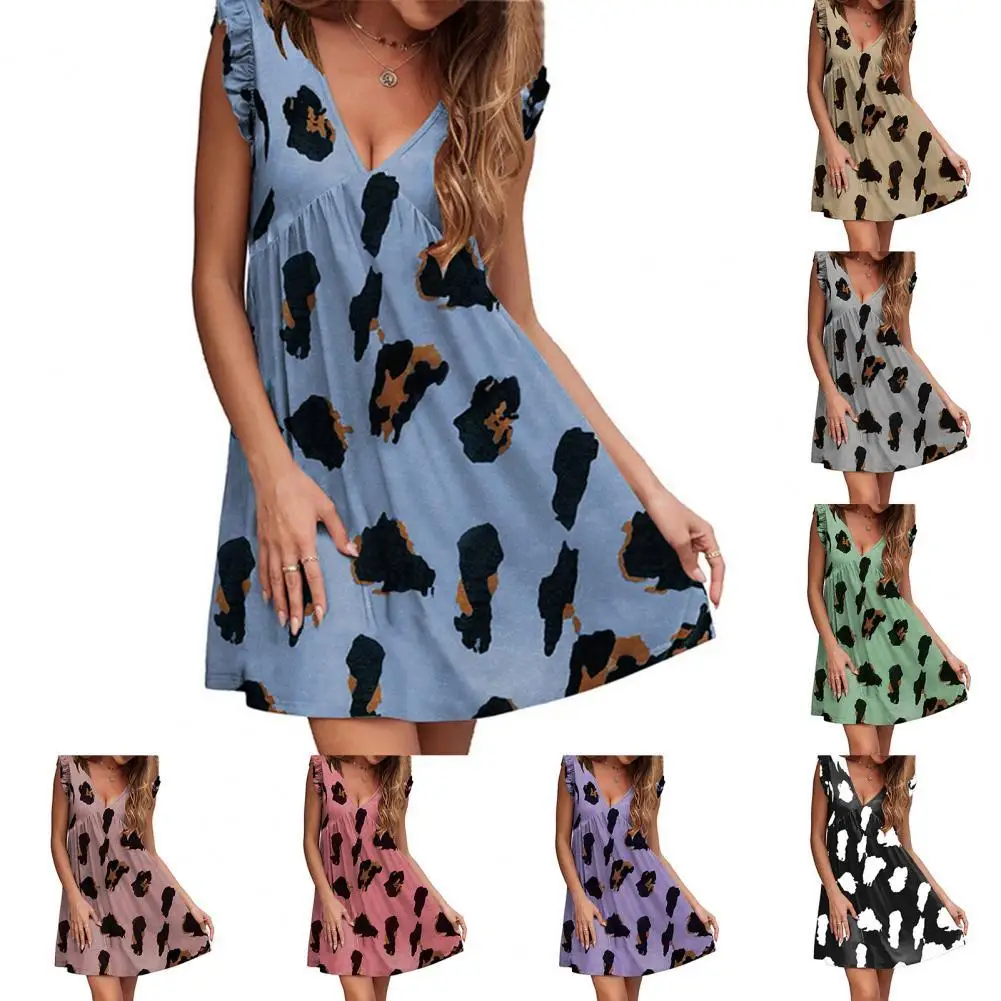 

Платье с эластичными оборками Смешанный хлопок свободная футболка с оборками платье для вечерние женские платья Бесплатная доставка женск...