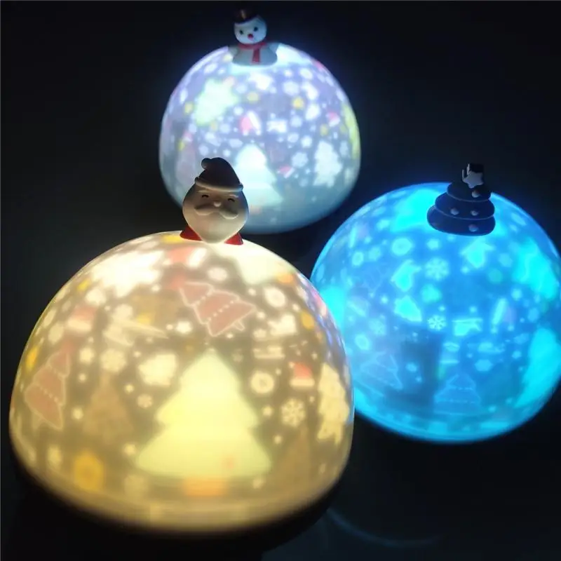 

Проекционная лампа с изображением звездного неба, Рождественский проектор, вращающаяся романтическая атмосфера, ночник для детей, подарок ...