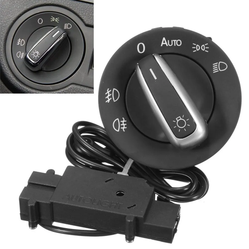 Автомобильный выключатель света с хромированной головкой переключатель