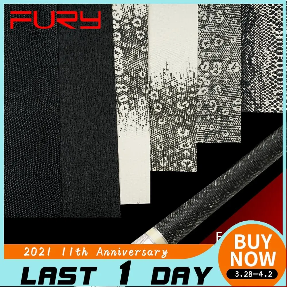 

FURY Billiard Leather Wrap 325*100*0.6mm High Density Fabric Grip Cowhide Material Waterproof Non-slip Pool Cue Kit Accessories