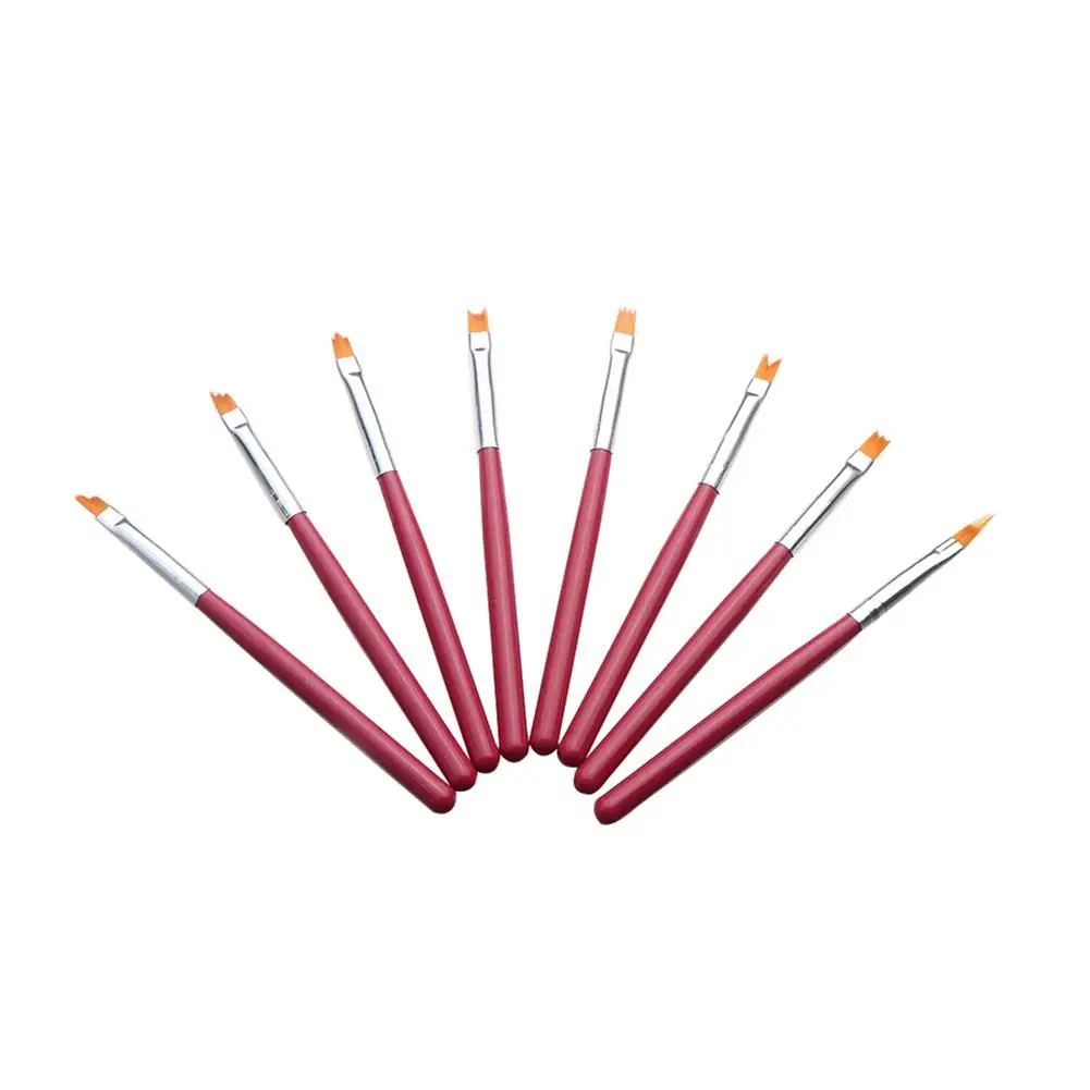 8 шт. набор из мягкой щетины для украшения ногтей|Комплекты и наборы| |