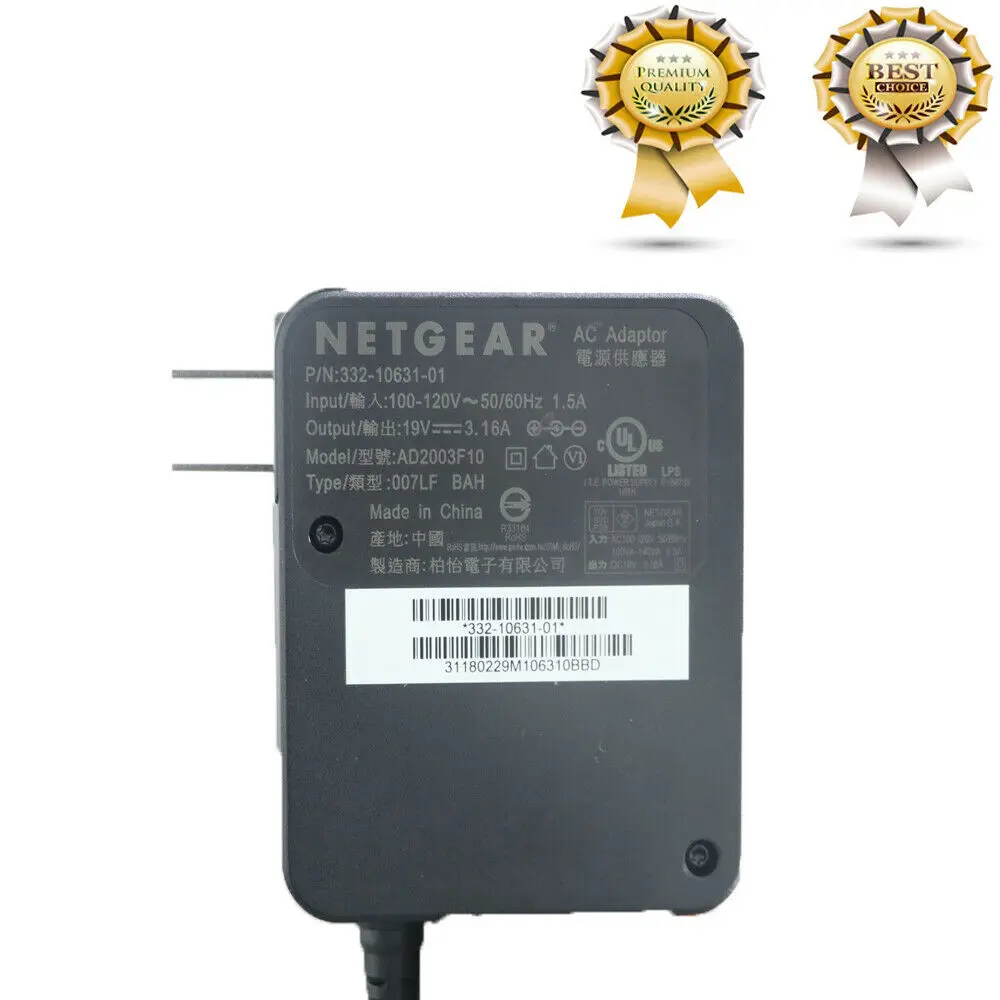 Адаптер переменного тока для роутера NETGEAR Wifi R8500 R8000 X8 AC5300 R9000 US 19V 3.16A|Запасные