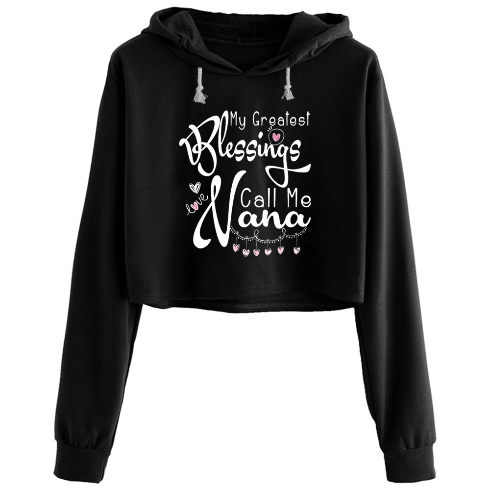 

Худи женское с надписью «My Greatest Bless Call Me Nano», Y2k Kawaii Goth Grunge, пуловер для девочек