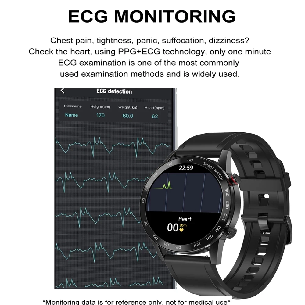 DT95 Smart Watch IP68 Waterproof Bluetooth Call 360*360 ECG PPG Heart Rate Monitor PK L16 L19 L13 Business Smartwatch Men | Электроника