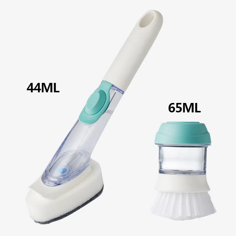 

Youpin Kitchen Cleaning Brush Long Handle Pot Dish Brush Bowl Artifact With Liquid Soap Dispenser Scrubber Cleaning Pot Brush