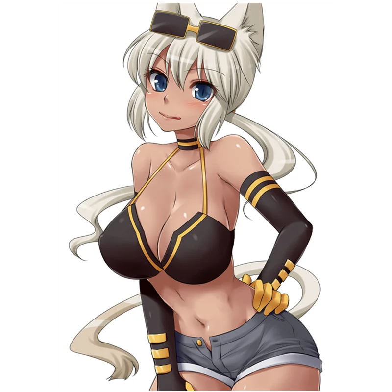 

Fuzhen Boutique Decals Exterior Accessories Sexy Anime Hare Ears Girl Car Stickers Cute Auto Decorative Decal