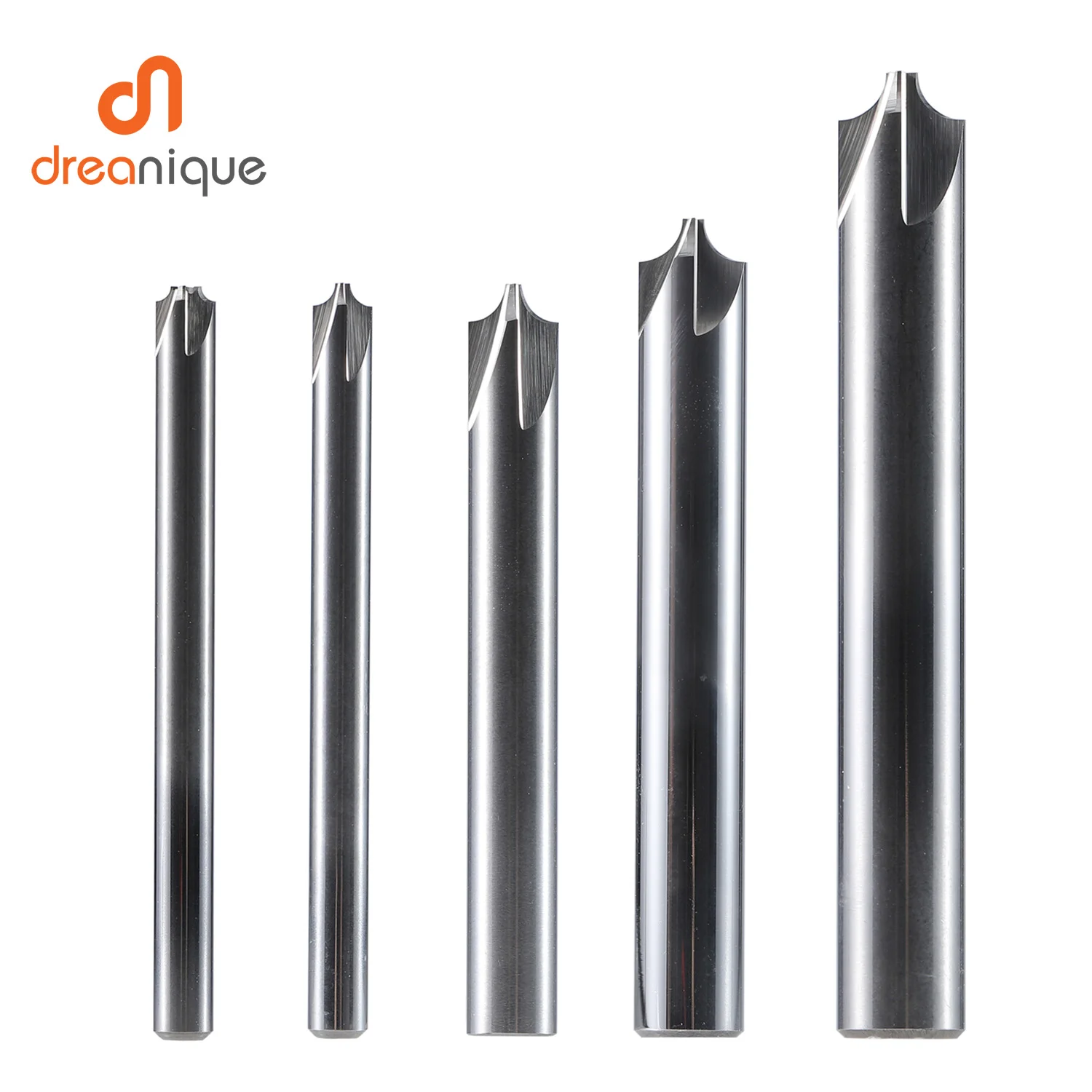

1pc chamfering milling cutter 4 flutes 90 DEG 4-14mm deburring Router Bit solid carbide inner radius chamfer tool