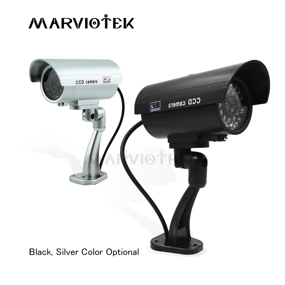 Камера видеонаблюдения фальшивая водонепроницаемая с мигающим