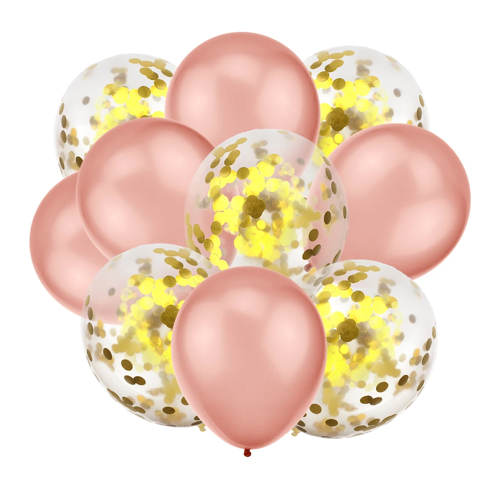 10 шт./лот 12 дюймов латексные шары и Конфетти День Рождения вечерние украшения