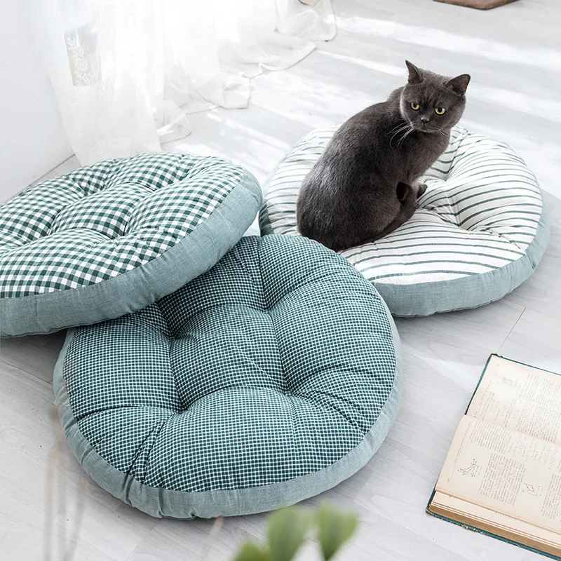 Simanfei сиденье кресло подушка полосатая/клетчатая напольная Подушка футон татами