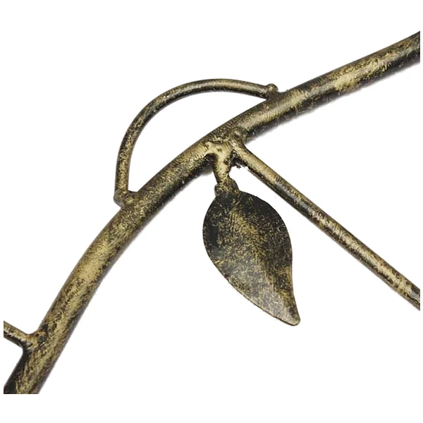 Железные птицы листья шляпа/полотенце/пальто настенные вешалки с 5 крючками