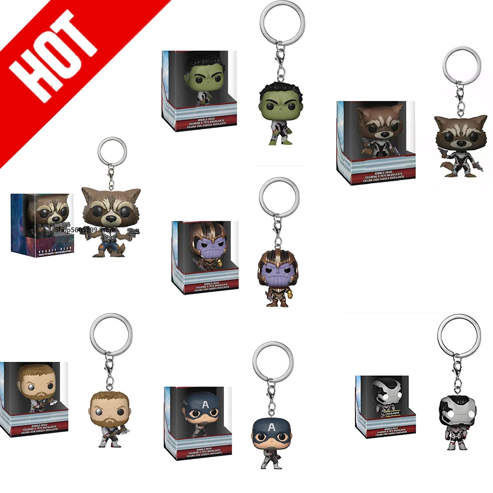 Поп брелок игрушки TIKI STITCH ROCKET THANOS THOR с коробкой экшн Фигурки для детей|Игровые