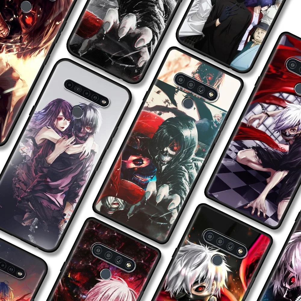 

Black Case For LG K92 K71 K61 K52 K50s K42 K41 K40 s G8 G7 Thinq G6 Silicone Fundas Smartphone Coque Anime Manga tokyo ghouls