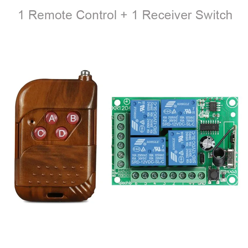 Универсальный беспроводной пульт дистанционного управления QIACHIP 433 МГц 12 В