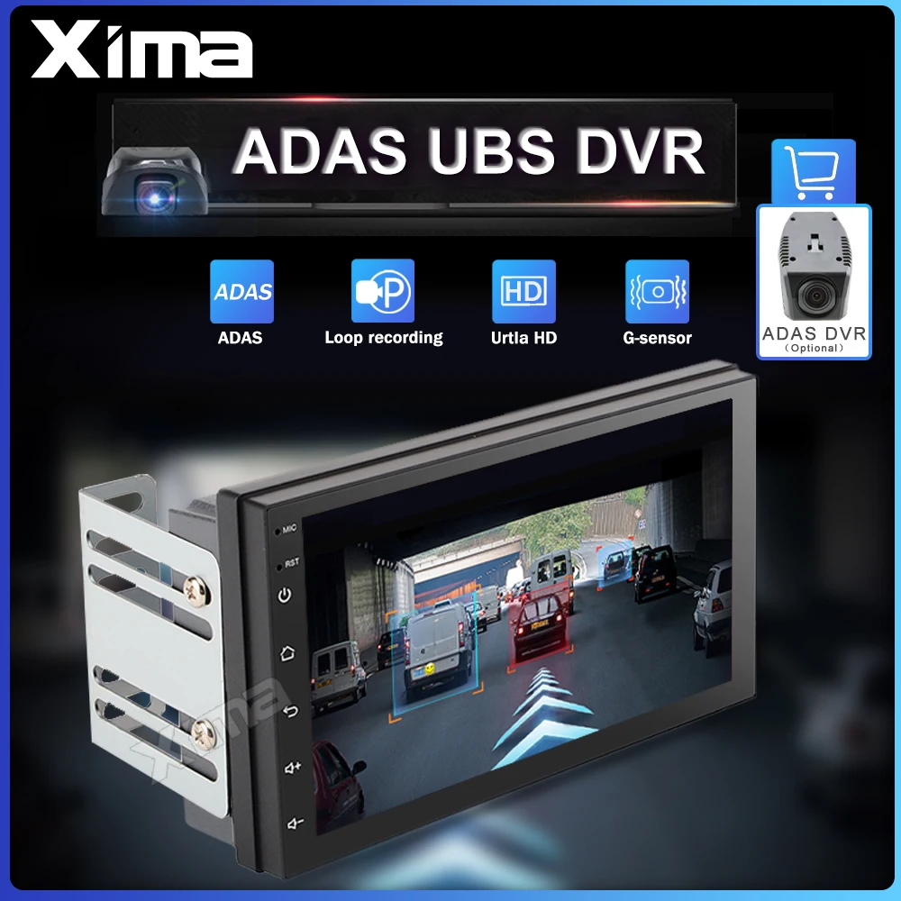 XIMA Android9.0 2Din Car Radio Multimedia Player " Universal RAM2G GPS Navigation Audio Player For Nissan Toyota Hyundai Polo