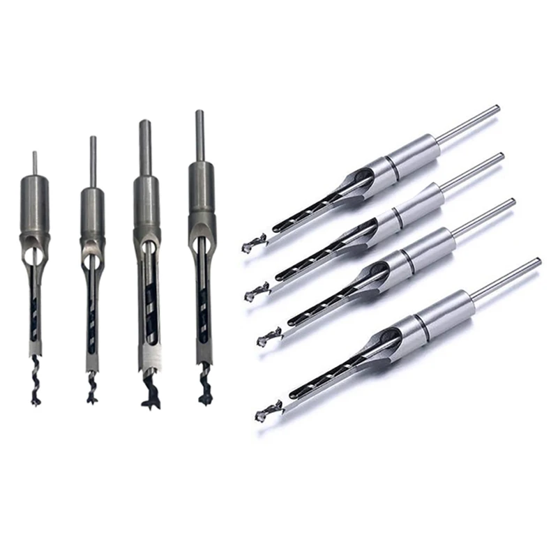 

8 шт. спиральное сверло, набор квадратных сверл для деревообработки, набор инструментов для деревообработки с квадратными отверстиями, 6/8/9, 5...