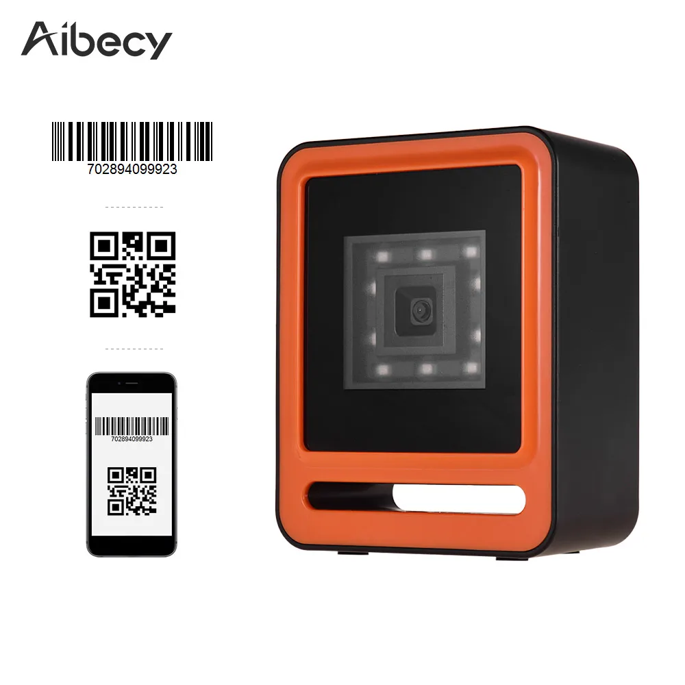 Беспроводной USB сканер штрих кода Aibecy 1D 2D QR|Сканеры| |