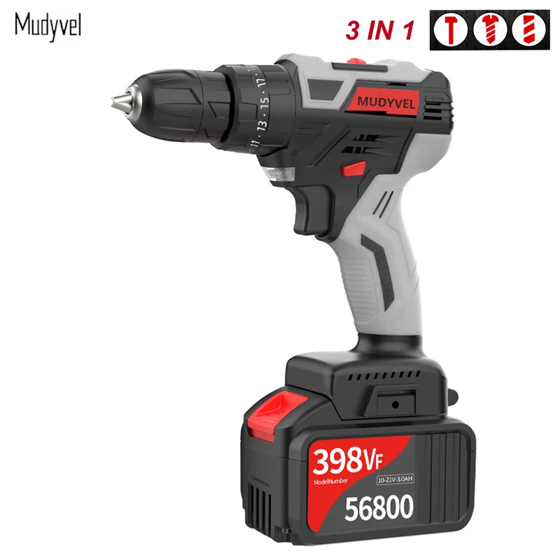 шуруповерт дрель 21 в вращающийся инструмент шуруповёрт электро бесщеточный