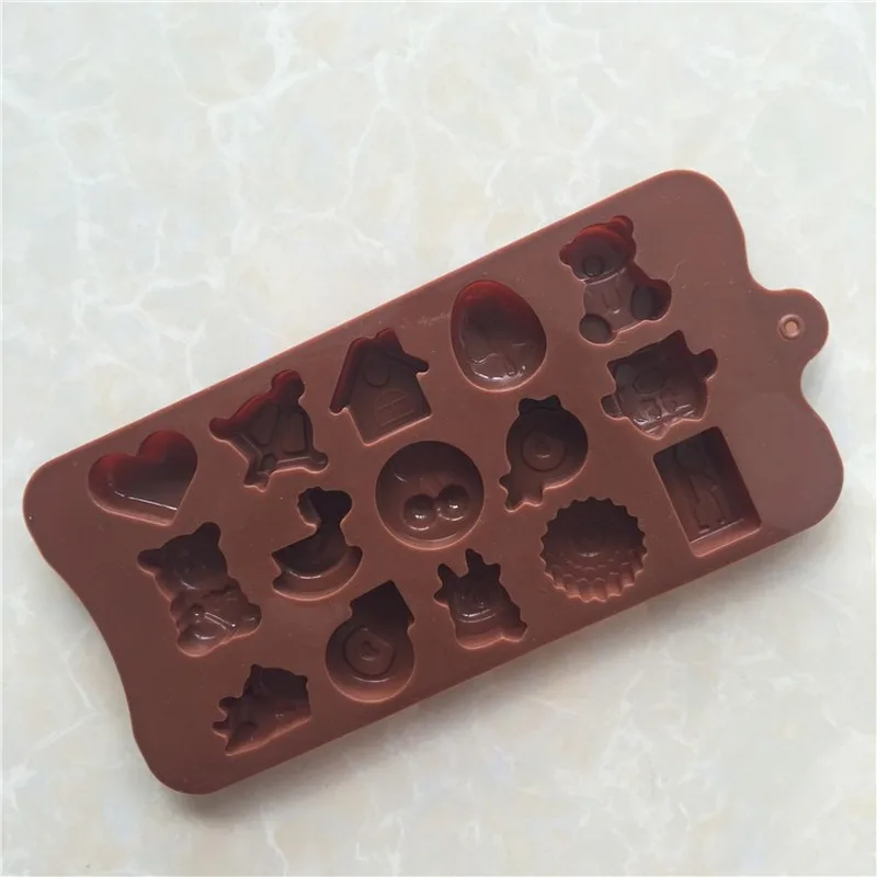 

Love Bear Silicone Chocolate Mold Ice Cube Mold Plaster Mold DIY Baking Mold Household Tools Silicon Mold