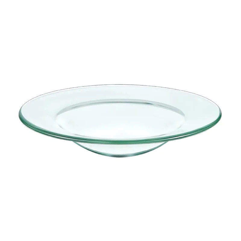 4.72inch Replacement Glass Dish Deepened Wax Melt Warmer Plate Oil Warmer Bowl Lid Tray For Oil And Tart Warmer(DIA12CMX1PCS)
