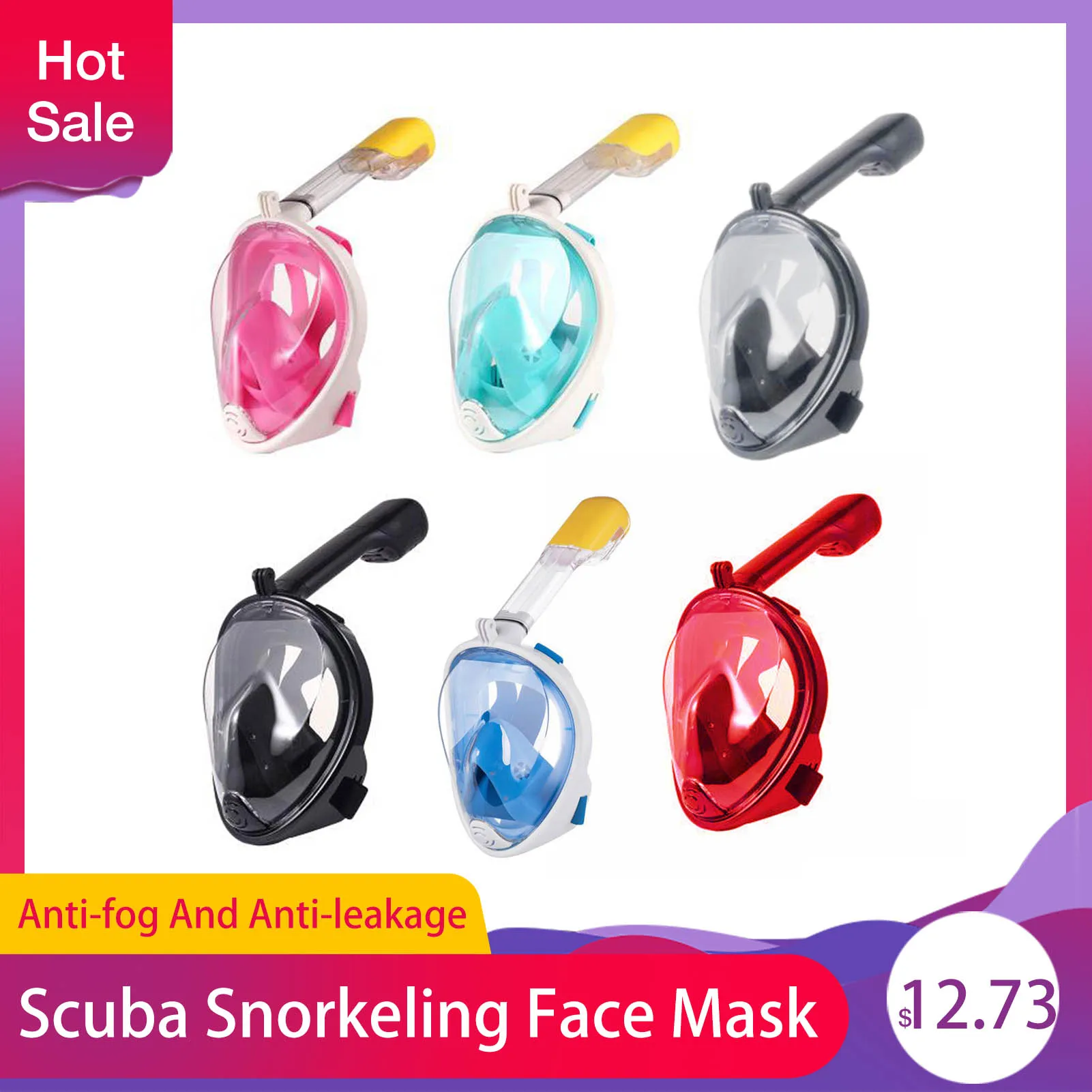 Полный уход за кожей лица подводное плавание маска для безопасный