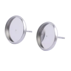 Пустые Кабошоны из нержавеющей стали для рукоделия, принадлежности для изготовления ювелирных изделий, 40 шт., 8 мм, 10 мм, 12 мм