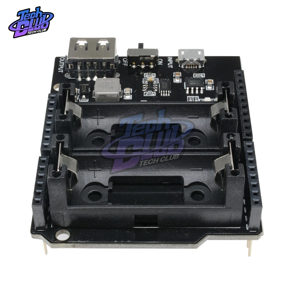 ESP8266 ESP32 блок питания перезаряжаемый Двойной 16340 литиевый аккумулятор зарядное