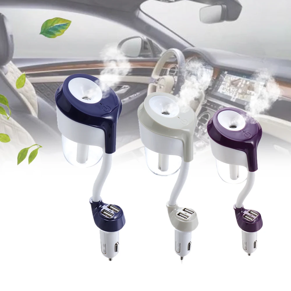 Автомобильное зарядное устройство USB освежитель воздуха паровой увлажнитель