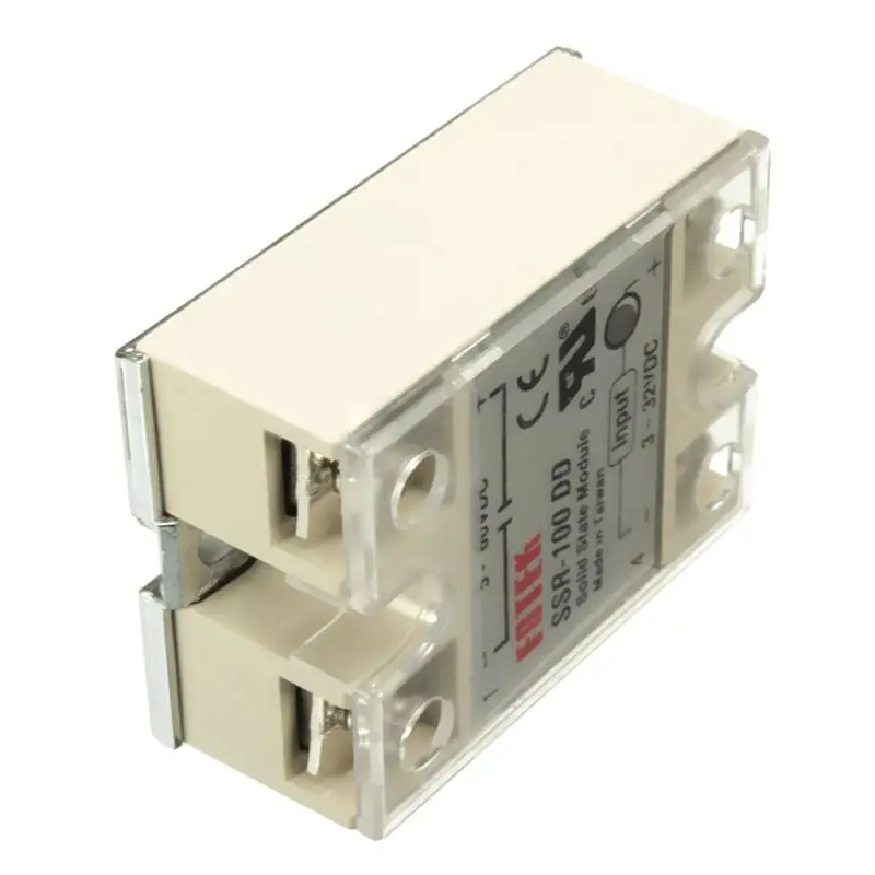 Горячая продажа SSR-100 DD твердотельный модуль твердотельные реле DC-DC 100A 3-32 В DC/5-60 в DC