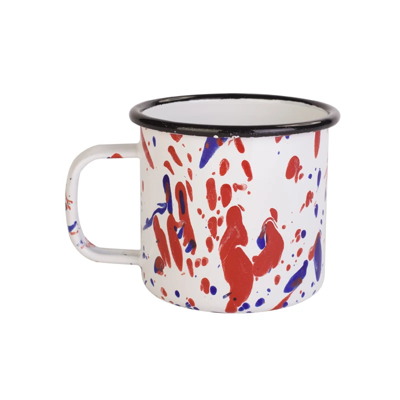 Печать дешевый металл под заказ эмаль походная кофейная кружка с ручкой|Кружки| |