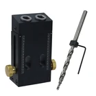 Набор для деревообработки, наклонный зажим для отверстий, регулируемый Карманный кондуктор с 9 мм сверлами, перфоратор для отверстий, бытовые столярные инструменты