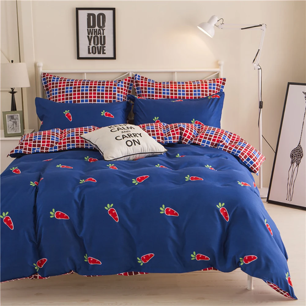 Purple Bedding Set Thumпостельные принадлежности Магнолия комплект постельного белья Королева Размер свежий удобный элегантный цветочный пододеяльник для девочек Король ПОЛНЫЙ двуспальная односпальная кровать набор - Цвет: Purple Bedding Set