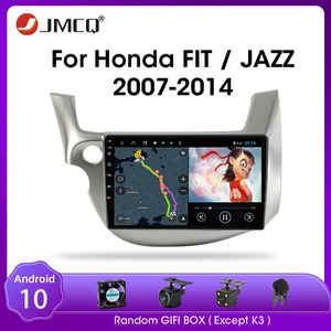 jmcq 2 din android 10 0 car radio for honda fit jazz 2007 2013 multimedia video player mirror connection split screen head unit free global shipping