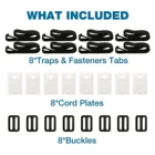 Универсальный комплект ремней с солнечной крышкой для бассейна