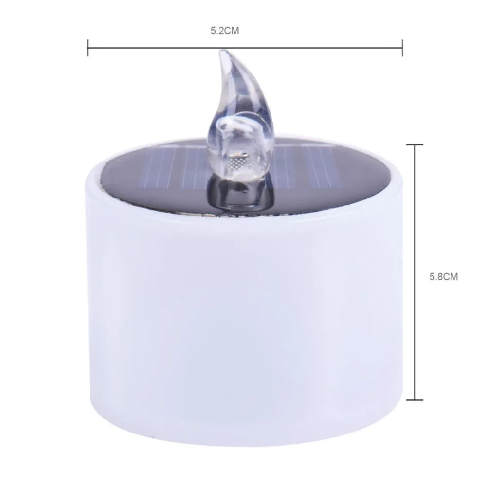 6 шт./лот Новинка Тип желтое мерцание Солнечный Мощность светодиодный светильник