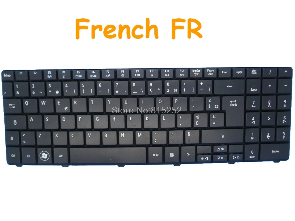 AR FR Клавиатура для ACER E525 V109902AS5 V109902AK5 V109902AS2 V109902AK2 9Z.N2M82.B2A 9Z.N2M82.B0A 9Z.N2M82.B2M