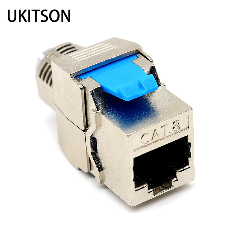 Разъем Keystone Jack CAT8 RJ45 вставка из цинкового сплава для высокоскоростного сетевого