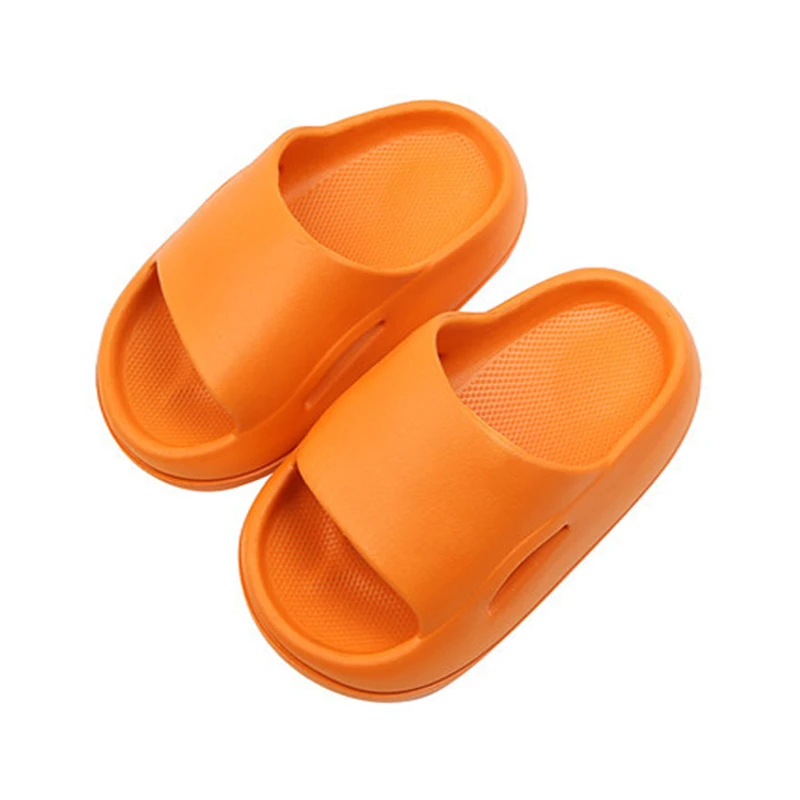 COZULMA Children Summer Slippers Girl's Shoes Baby Thick Soled Soft Home Solid Color Bathroom Sandals Boys Flip Flops | Детская