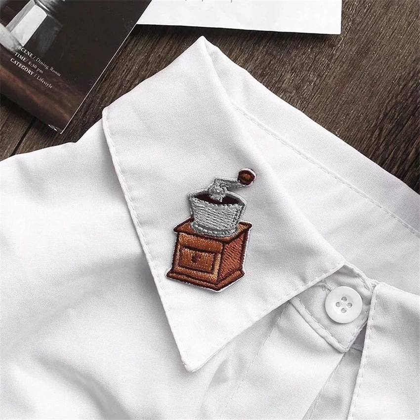 Брошь с вышивкой в виде кофеварки Эспрессо|Кофейные наборы| |