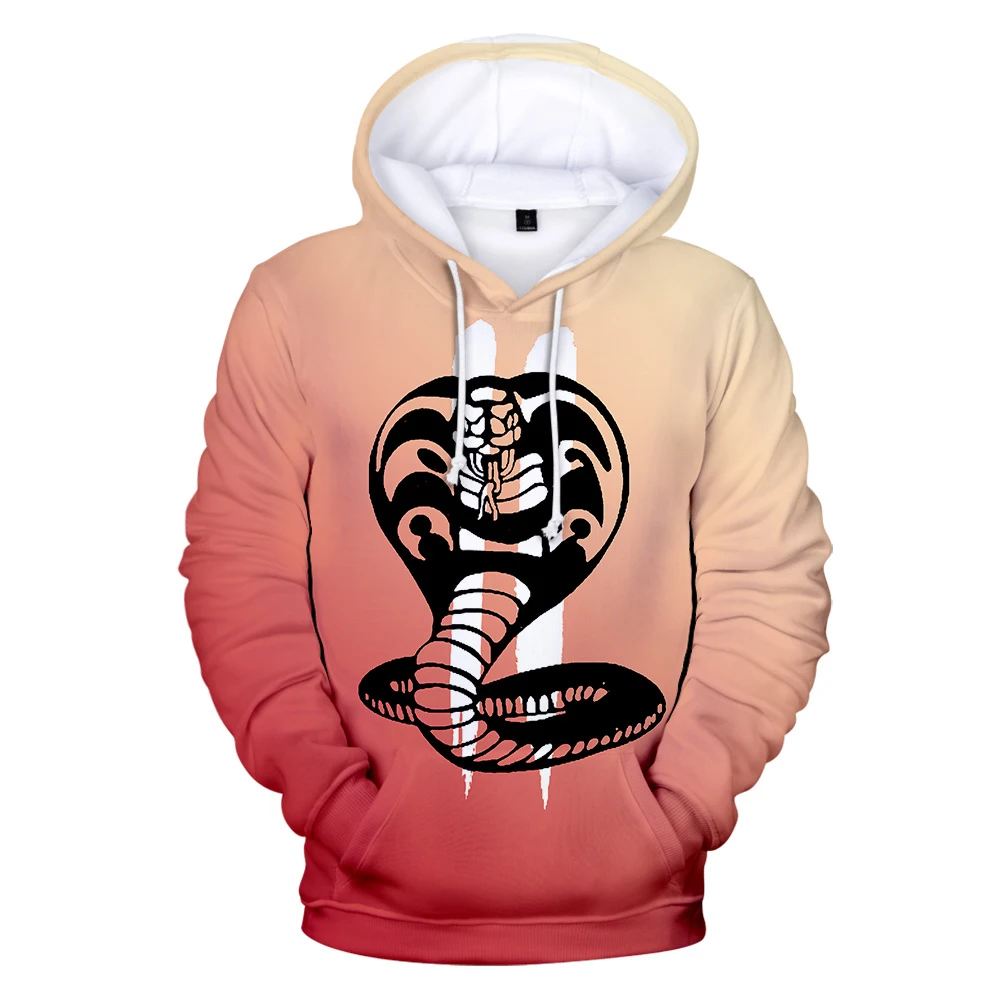 Cobra Kai 3D Толстовка для мужчин толстовки женская уличная костюмы Осенняя мода Harajuku