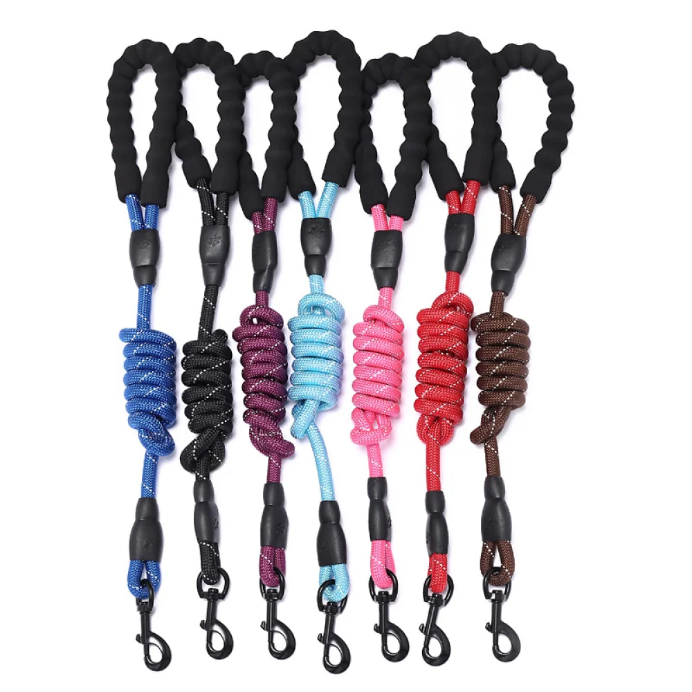 1 8 м длина большой размер легкий Светоотражающий Поводок для собак многоцветная