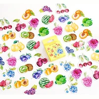 45 pcspack all kinds of fruit creative handbook diary decoration universal sealing sticker