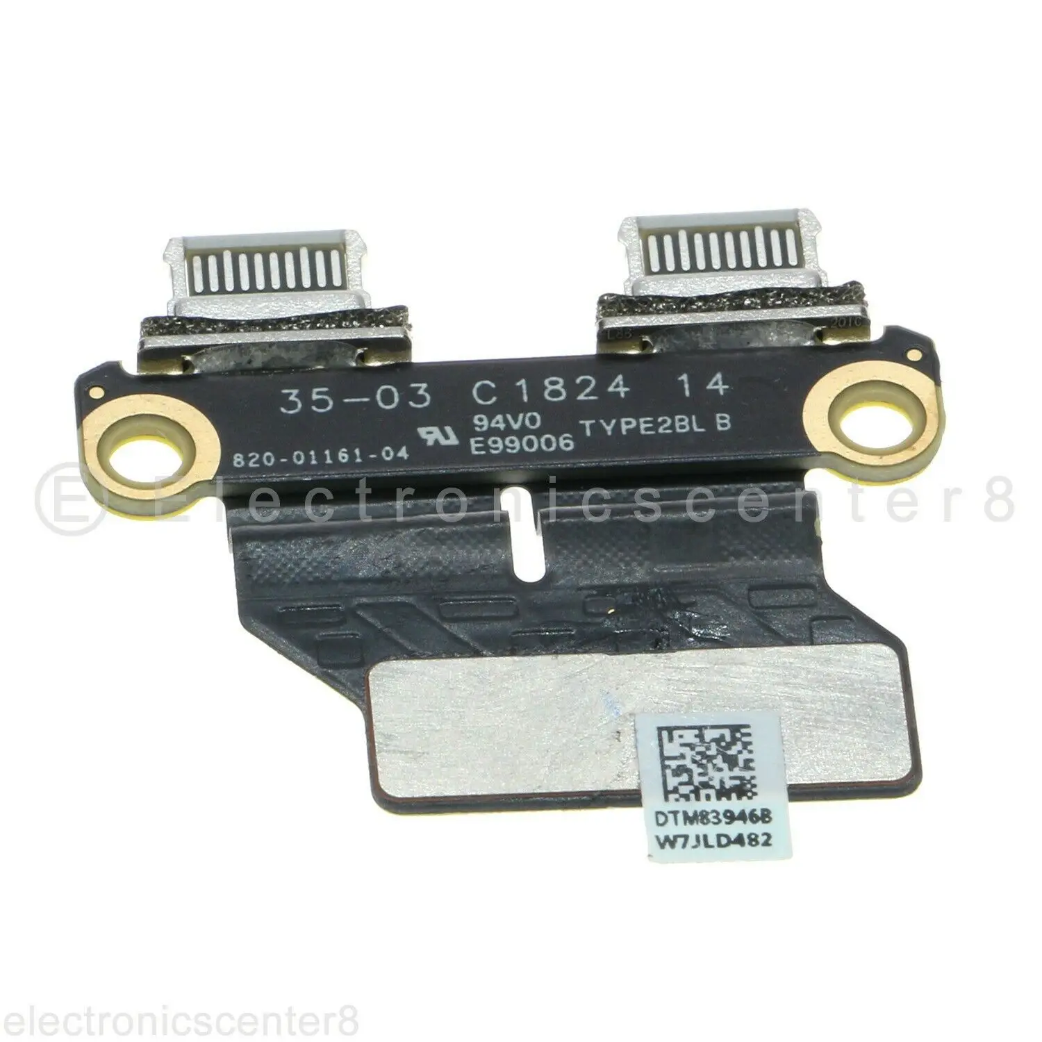 

JIANGLUNDCDC Power Jack I/O USB-C Board Cable For Macbook Air 13" A1932 2018 820-01161-A