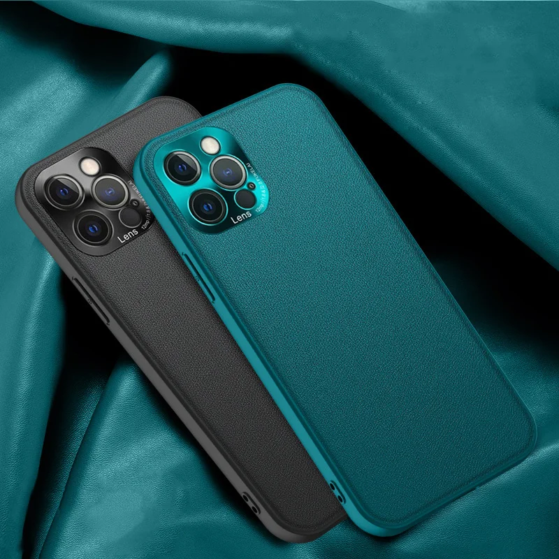 Роскошный чехол из искусственной кожи для телефона iPhone 12 11 Pro Max Mini XR