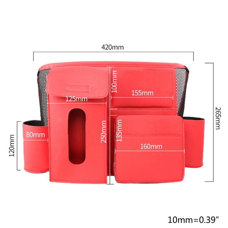 

2021 New Universal Organizer Holder PU Leather Car Seat Back Intermediate Bag Receiving Hanging Pocket